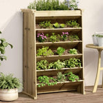 ZNTS Herb Planter 6-Tier 69x40x101.5 cm Impregnated Wood Pine 855052