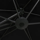 Garden Parasol with Steel Pole 300 cm Black 47318