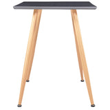 Dining Table Grey and Oak 120x60x74 cm MDF 248310