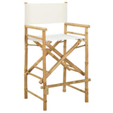 Folding Director's Chair 2 pcs Natural Bamboo 42028052
