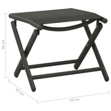 Garden Lounge Set Black and Anthracite Aluminium, Textilene Medium 3070643