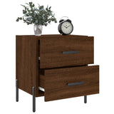 Bedside Cabinets 2 pcs Brown Oak 40x35x47.5 cm Engineered Wood 827339