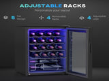 20 Bottle 5-18&degC Countertop Wine Fridge - Black T3398P328271