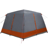 Cabin Tent 7-Person Grey and Orange 400 x 350 x 212 cm 42004028