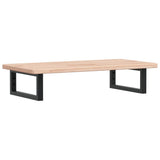 Basin Shelf Wall Mounted Steel and Solid Wood Oak 3302329