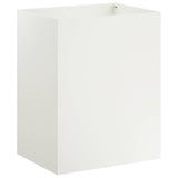 Garden Planter 2 pcs White 40 x 30 x 50 cm Cold-rolled Steel 8005487