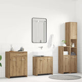 4 Piece Bathroom Furniture Set Artisan Oak Engineered Wood 3328942
