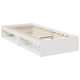 Day Bed without Mattress White 90x200 cm Solid Wood Pine 859242
