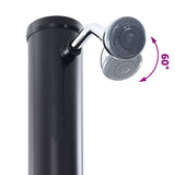Outdoor Solar shower Black 217 cm PVC and Aluminium 42003407