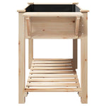 Garden Planter Beige 155 x 59 x 76.5 cm Solid fir wood 42006575