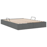 Storage Bed with Mattress Dark Grey 140 x 200 cm Fabric 3370017