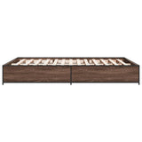 Bed Frame without Mattress Brown Oak 120x200 cm 3279851