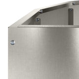 Planter Silver 90 x 45 x 35 cm Stainless Steel 883693