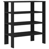 Shoe Rack Black 61x32x70 cm Engineered Wood 859843