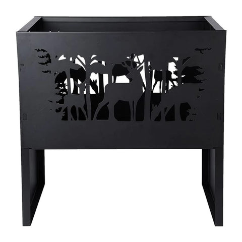 ZNTS Esschert Design Fire Basket Deer Rectangular 442392