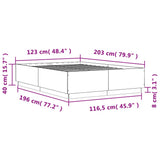 Bed Frame without Mattress Black 120x200 cm 3209710