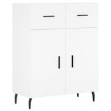 Highboard White 69.5x34x180 cm Engineered Wood 3198161
