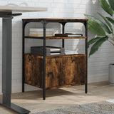 Printer Stand 3-Tier Smoked Oak 50x40x76 cm Engineered Wood 842293
