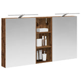 Bathroom Cabinet Set 3 pcs 130 x 14.5 x 70 cm Engineered wood 3403774