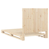 Bed Frame Natural Pine Solid pine wood Single Durable Bed Frame 3281569