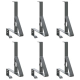 Snow Guard Support 6 pcs Anthracite 29.5 x 3 x 34.5 cm Steel 42028447