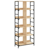 Bookshelf Sonoma Oak 78.5x33x188.5 cm Engineered Wood 835260