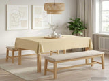 Table Cloth 5 pcs Rectangular Cream White 140 x 160 cm 42040454