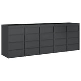 Wheelie Bin Storage for 5 Bins Anthracite 340 x 77.5 x 121.5 cm 3394786