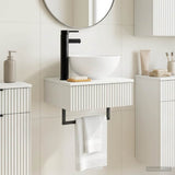 Wall-Mounted Wash Basin High Gloss White 40 x 35 x 39 cm 890172