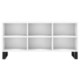 TV Cabinet White 103.5x30x50 cm Engineered Wood 826996