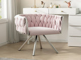 velvet dining chair, single light luxury living room bedroom swivel chair, Leisure swivel chair with N606P310250R