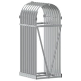 Log Holder Light Grey 40x45x100 cm Galvanised Steel 364547