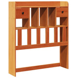 Bookcase Bed without Mattress Wax Brown 75x190 cm Small Single Solid Wood Pine 3322182