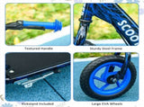 Kids Scooter with Adjustable Handlebar, Children's Kick Scooter with Non-slip Footplate, Rear Brake, T3398P348527