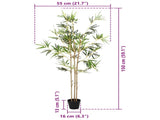 Artificial Bambo Tree Green 55 x 16 x 150 cm Fabric and Bamboo 42042069