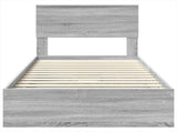 Storage Bed with Drawer Grey Sonoma 90 x 190 cm Engineered Wood 3408499