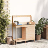 Potting Table with Cabinet 110.5x45x124.5 cm Solid Wood Fir 156343