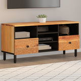 TV Cabinet 100x33x46 cm Solid Wood Acacia 356873