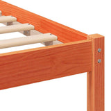 Bed Frame Brown 120 x 200 cm Solid Pine Wood 872376