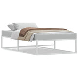 Bed Frame without Mattress White 90x200 cm Metal 4017422