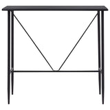 Bar Table Black 120x60x110 cm MDF 281546