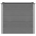 Garden Raised Bed WPC 100x50x91 cm Grey 43604