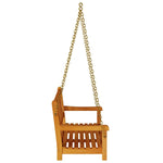Garden Swing Bench Brown 119 x 35 x 47cm Solid Acacia wood 4105528