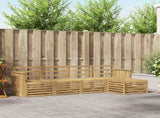 Outdoor Sofa Set 5 pcs White 249 x 122.5 x 73 cm 3391669
