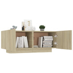 ZNTS Bedside Cabinet Sonoma Oak 100x35x40 cm Engineered Wood 3082768