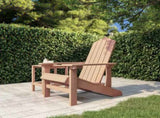 Garden Chair Brown HDPE and Stainless Steel Medium 318639