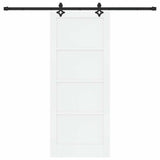 Sliding Door ORKDAL White 83 x 202 cm Solid Pine Wood 3333645