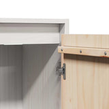 Wall Cabinets 2 pcs White 30x30x100 cm Solid Pinewood 813508