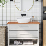 Bathroom Countertop 100x50x1.5 cm Solid Wood Beech 355998