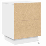 Bedside Cabinet 2 pcs White 39 x 34.5 x 50 cm Engineered wood 869595